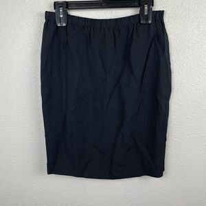 Mix Noveau Black Midi Skirt Size M EUC